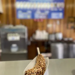 a donut on a stick