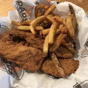 Chicken Planks and hand SM Fresh Cut Fries