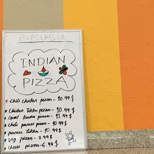 The goat pizza is a good choice.