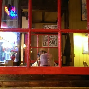 Front booth.