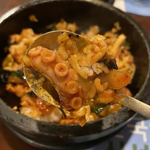 Octopus &amp; Rice in Hot Pot - $21.99