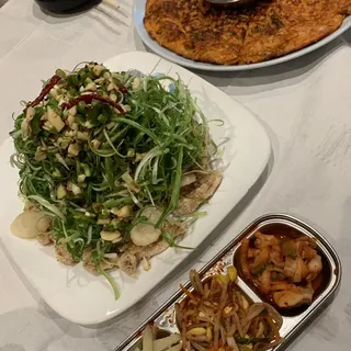 Boneless Chicken with Green Onion