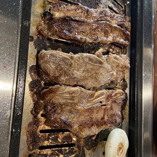 the meat being cooked