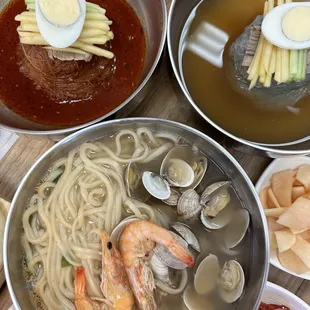 Kalguksu, bibim naengmyeon, &amp; mul naengmyeon (IG: @mylifeaskat_)