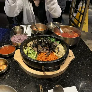 Bibimbap+ spicy beef