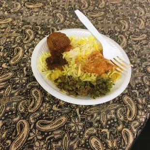 A sample plate she made for our daughter.