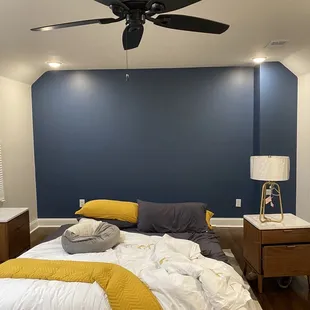 Bedroom accent wall paint
