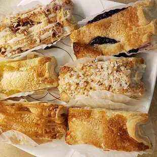 a variety of pastries