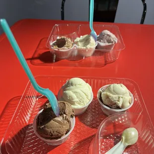 Three flavor flights