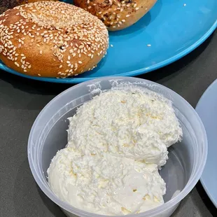 IG: eatswithnc Plain Whipped Cream Cheese