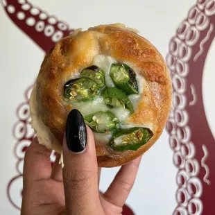 Toasted Serrano Pepper &amp; Asiago Bagel w/ Calabrian Pepper &amp; Honey Shmear