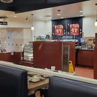 interior, sushi and sashimi