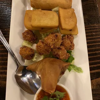 Golden fried tofu