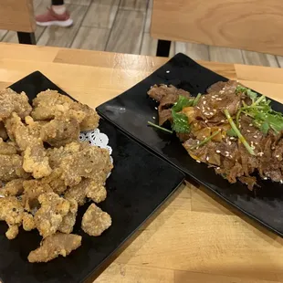 E4. Sliced Beef Ox Tongue Szechuan Chili Sauce  E5. Crispy Chicken Cutlet