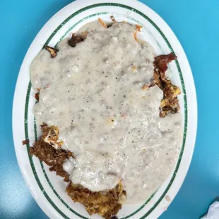 a plate of food on a table