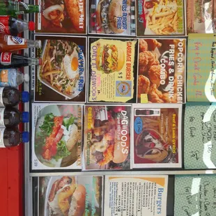 Menu board...big selection.