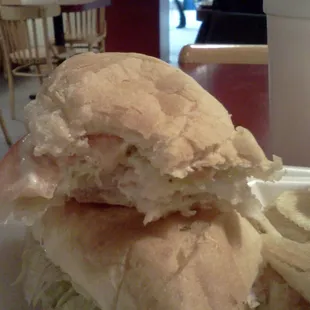 turkey dagwood stacked on itself