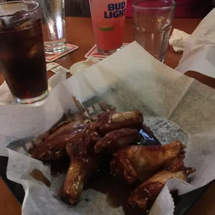 These are the second order of wings so the plate isnt as full as the first order. This pic does them no justice.