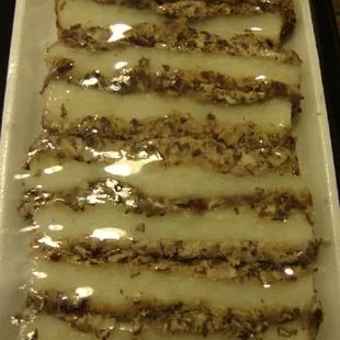 Red Bean Sticky Korean Rice Cake with Clingwrap packaging.
