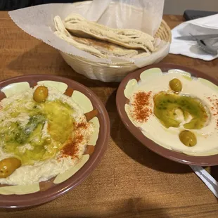 Humus &amp; baba ghaboosh