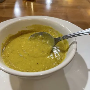 Complementary lentils soup