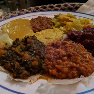 Veggie combo-beets, lentils, collards, cabbage, split pea