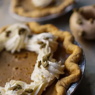 Pumpkin pies and mochi donut at Dahlia Bakery in Downtown Seattle