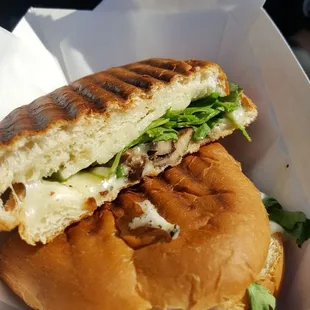 Awesome cremini mushroom Panini