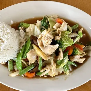 Phat 53. Paht Ginger with Chicken.