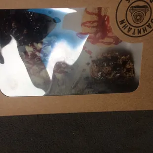 the inside of the box