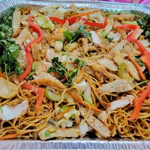 Vegetarian fried noodles. ($35 - 2022) So delicious.