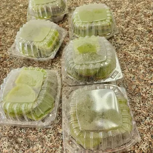 Sweet pandan steam layer cakes $5 each box 3/1/25