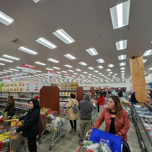 This is the back of the line...also back of the store! Crazy!