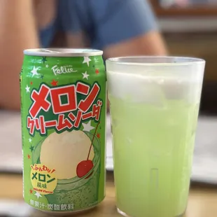 Melon Soda (the best I&apos;ve ever had) IG: @ammysalamii
