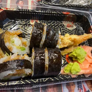 Eel with avocado