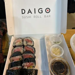 sushi and sashimi, food