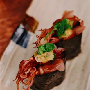 Octopus sushi