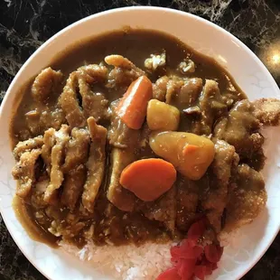 Tuesday lunch special 10:30 to 2:30 Chicken Katsu Curry 4pcs gyoza or soda with yelp checkin