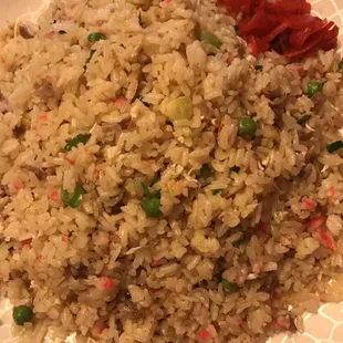 Thursday lunch special from 10:30 to 2:30 pork fried rice with 4pcs gyoza or soda for $8.50 with yelp checkin