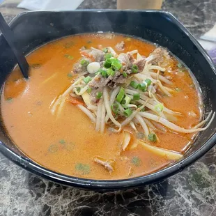 Spicy beef ramen - very delicious