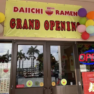 Outside- Grand Opening!