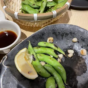 Favorite dish - app that was blistered edamame.