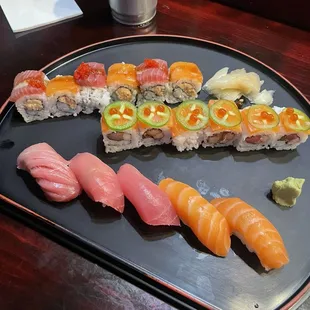 food, sashimi, sushi and sashimi, sushi