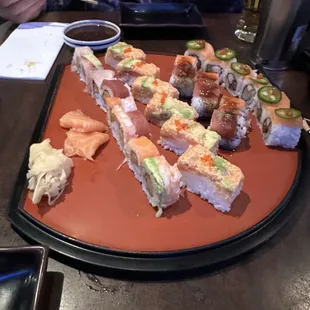 Rainbow Roll, Hiro Roll, Angel Roll, Cutie Honey Roll