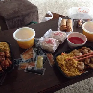 Delivered dinner for two