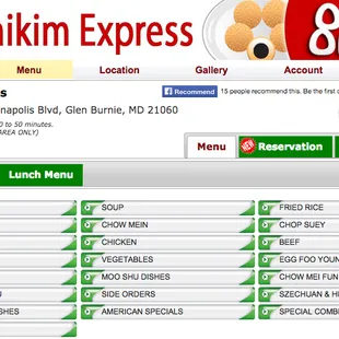 Online menu as of May 8, 2015. http://www.beyondmenu.com/24708/glen-burnie/daikim-express-glen-burnie-21060.aspx?r=24708#group_1025908