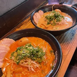 Spicy Miso Ramen and Daikoku Ramen