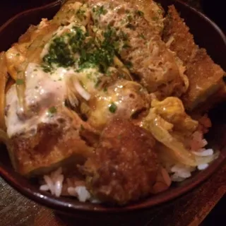 Ramen & Half Pork Cutlet Rice Bowl