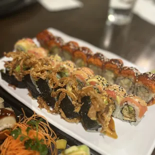 sushi and sashimi, food, sushi, sashimi