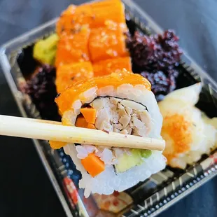 Not so lucky roll! Not made with the black rice I purchased. Check your bag before leaving ;)